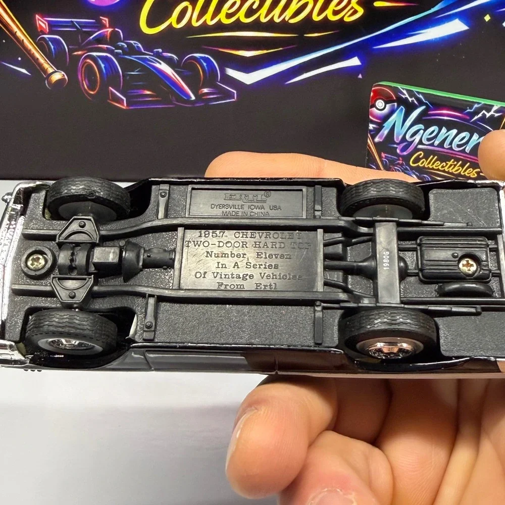 ERTL 1957 Chevrolet Bel Air Two-Door Hardtop Black White Vintage Series 11